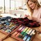 Large Sewing Kit for Adults: 232 Pcs Sewing Supplies for Hand Mending Clothes Emergency Repair for Home Travel Dorm - 2026 Christmas Gifts for Mom Grandma Students Beginner (Brown)